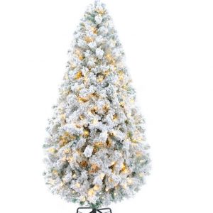NAVIPLASTIC Pino Vermont con 300 Luces LED calidad número 7 de 220 cm verde nevado