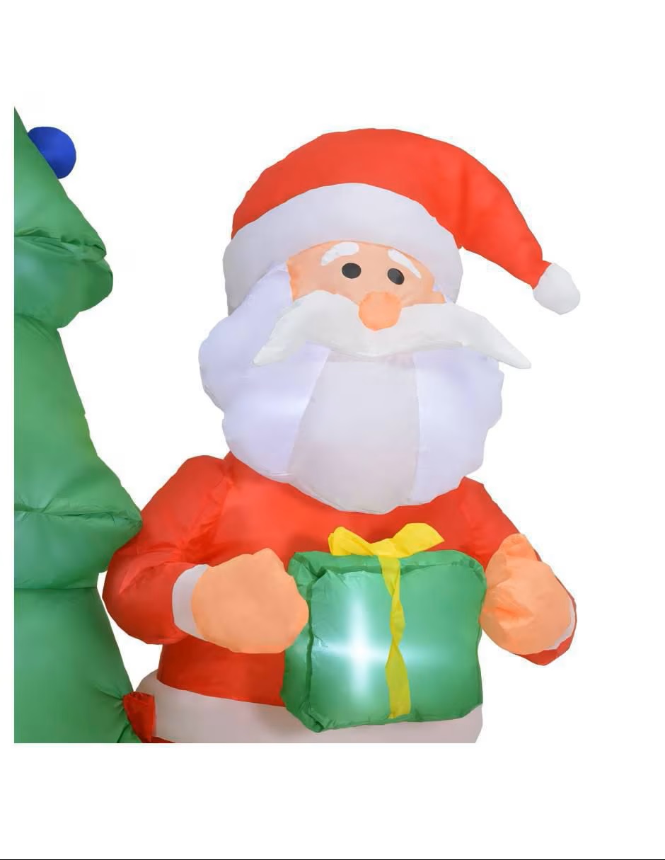 HOUZER Inflable decorativo forma de santa claus - Imagen 6
