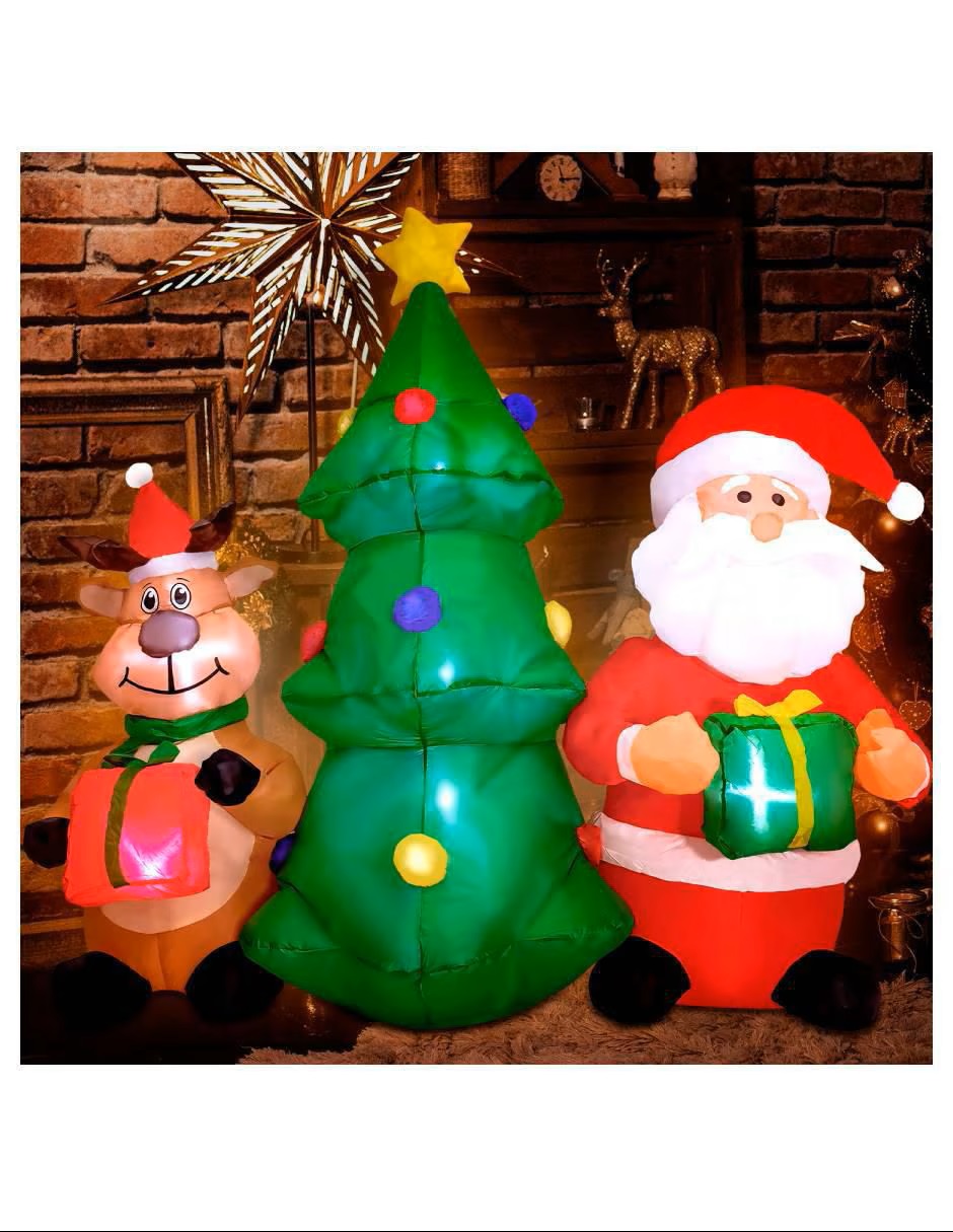 HOUZER Inflable decorativo forma de santa claus - Imagen 7