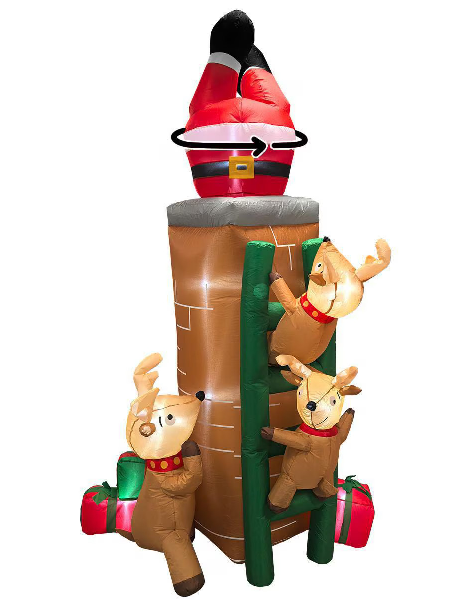 ARTEGO Inflable decorativo forma de chimenea