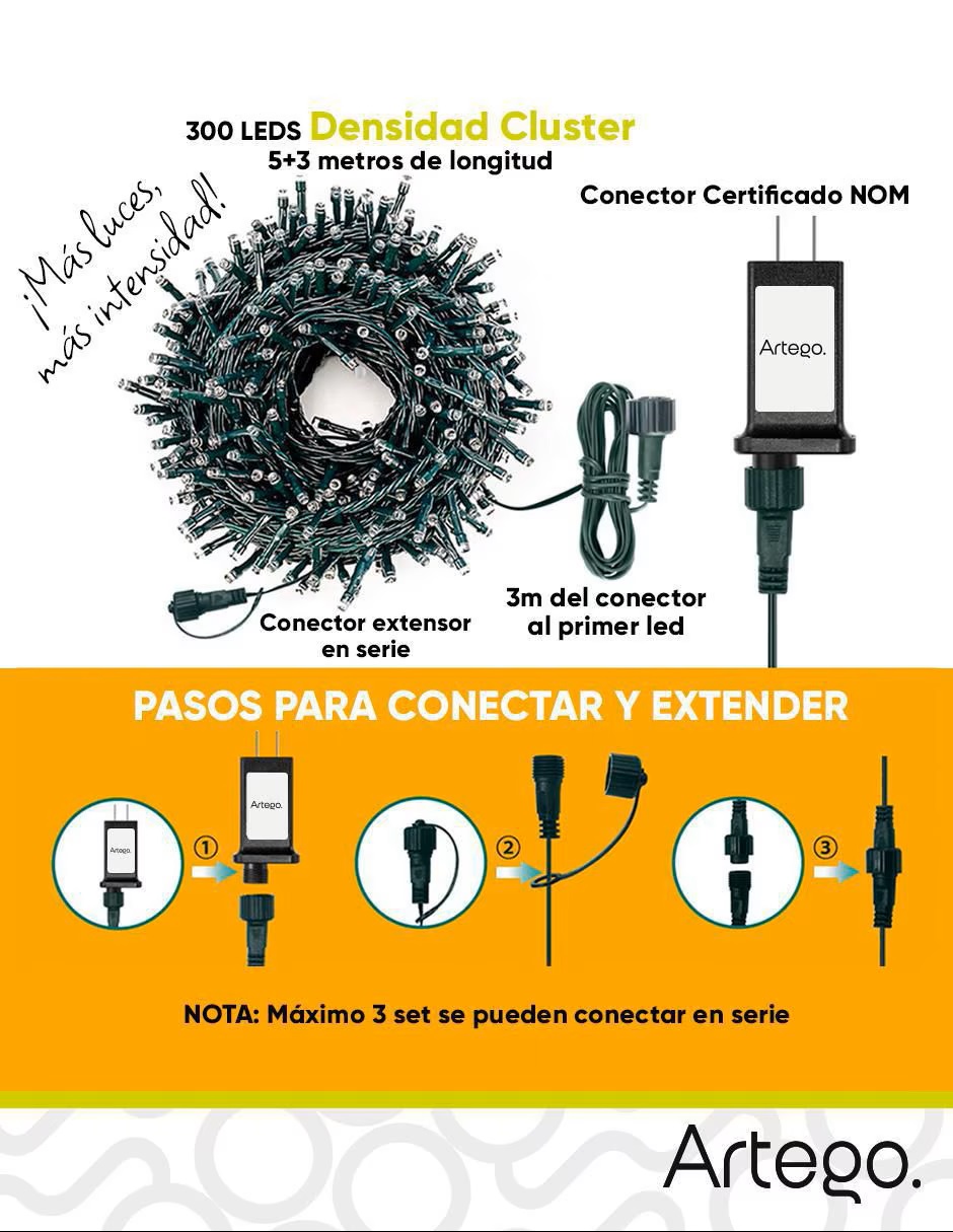 ARTEGO Serie LED con 300 focos - Imagen 3