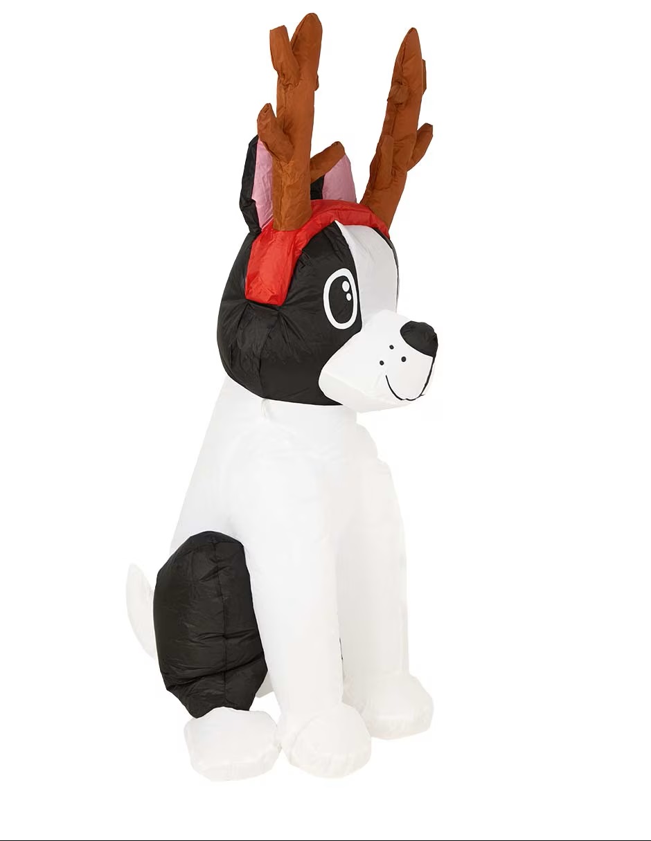 CHRISTMAS SPIRIT Inflable decorativo forma de perro - Imagen 3