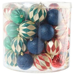 HAUS HOLIDAYS Esferas Navideñas Circo con 65 piezas