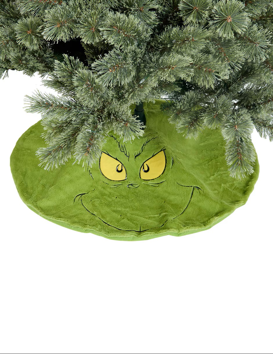 DISNEY Pie de árbol The Grinch estampado navideño