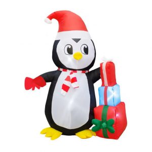 IMAR Inflable decorativo forma de pingüino