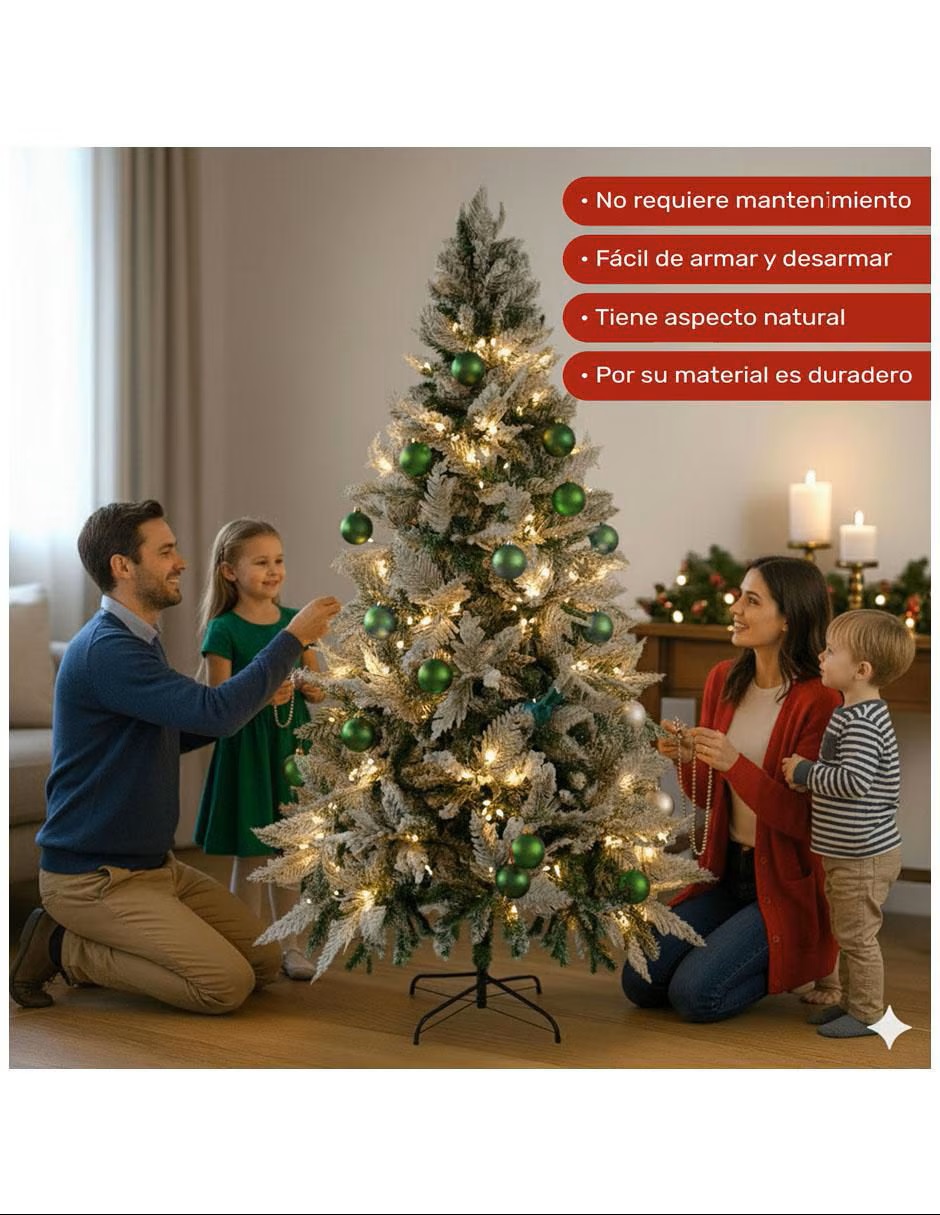 JARDIMEX Árbol de navidad de aluminio - Imagen 3