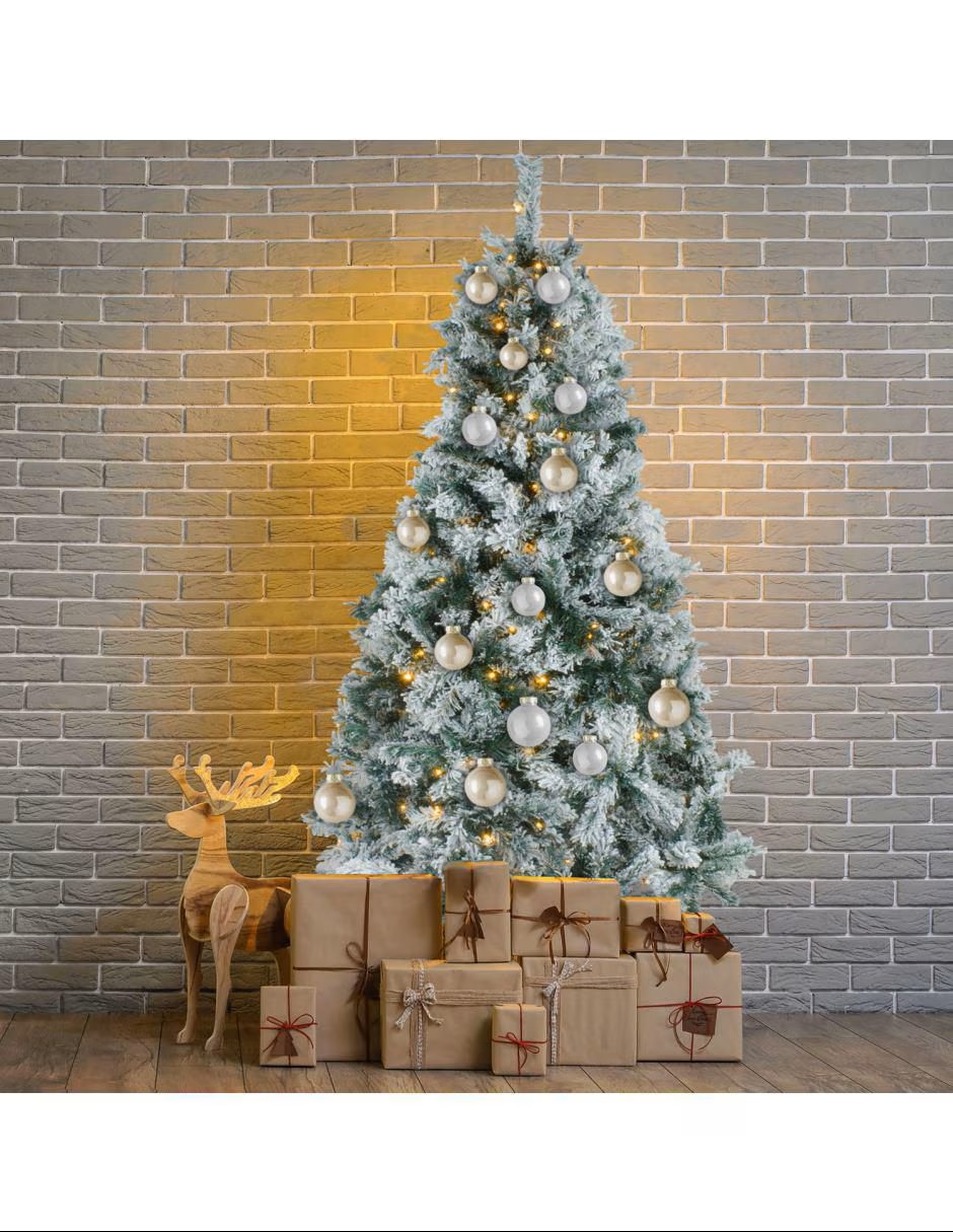 JARDIMEX Árbol de navidad con 132 luces - Imagen 10