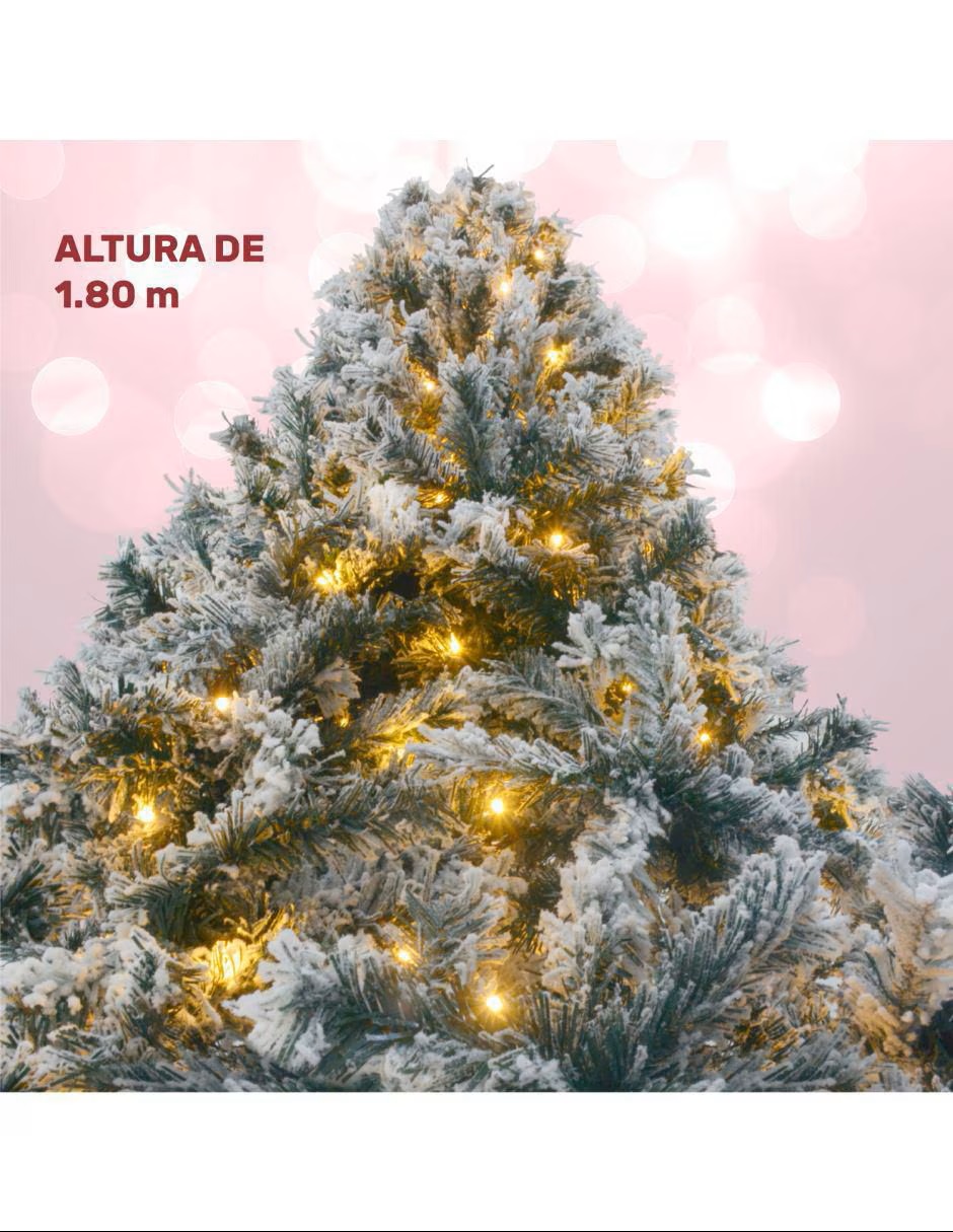 JARDIMEX Árbol de navidad con 132 luces - Imagen 8