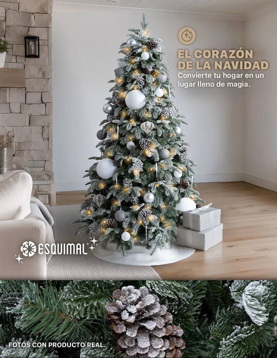 ESQUIMAL Árbol de navidad Nevado - Imagen 2