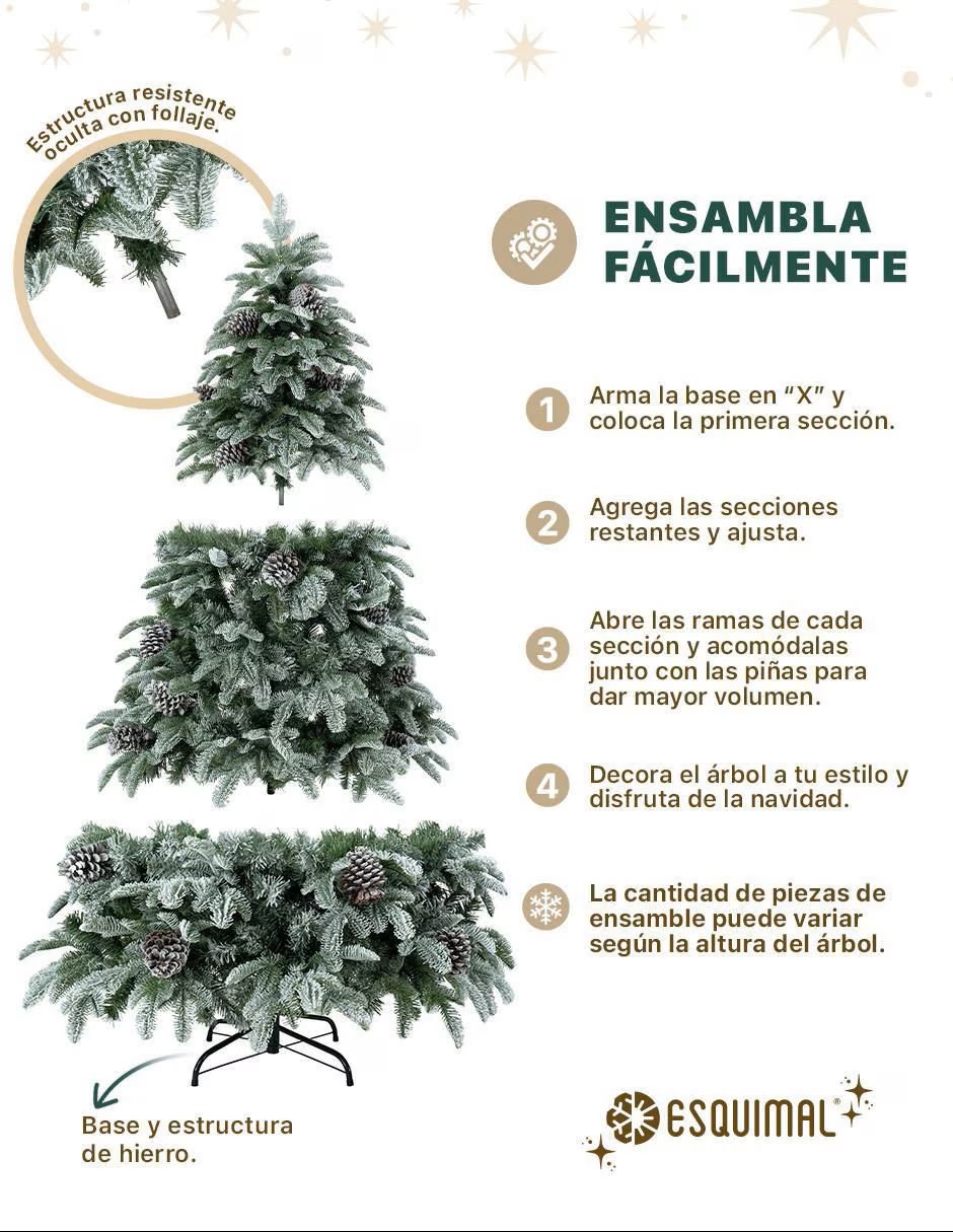 ESQUIMAL Árbol de navidad Nevado - Imagen 3