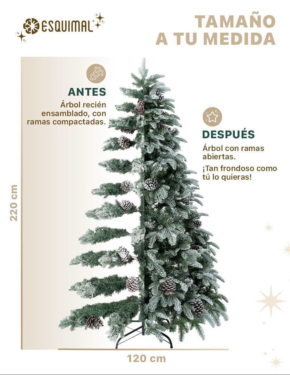 ESQUIMAL Árbol de navidad Nevado - Imagen 5